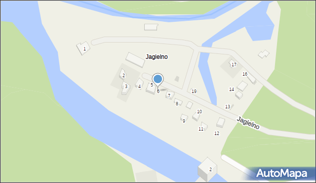 Jagielno, Jagielno, 6, mapa Jagielno