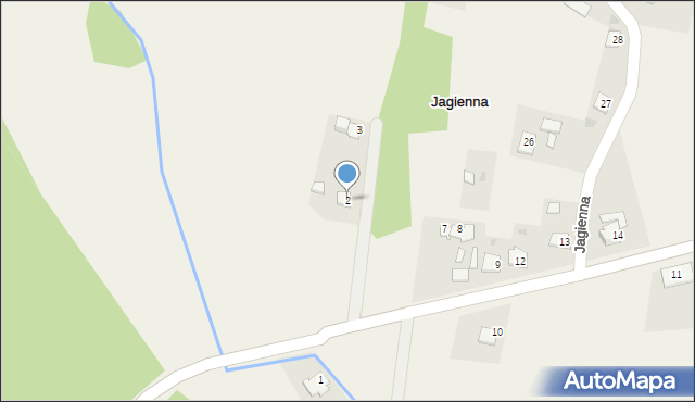 Jagienna, Jagienna, 2, mapa Jagienna