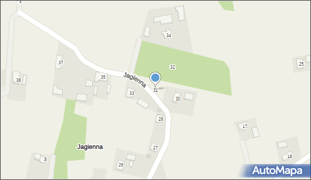 Jagienna, Jagienna, 31, mapa Jagienna