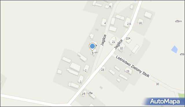 Jaglice, Jaglice, 3, mapa Jaglice