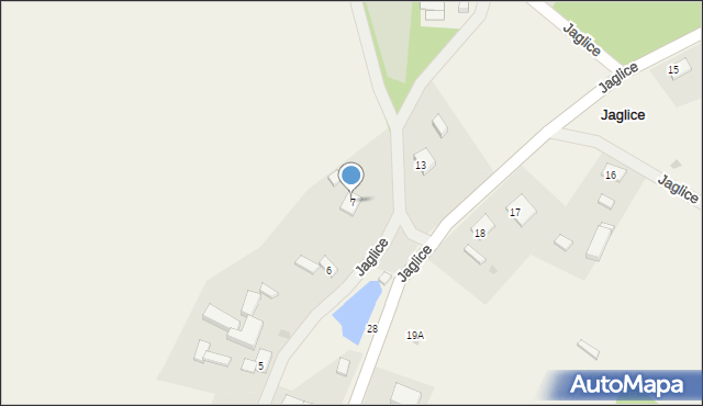 Jaglice, Jaglice, 7, mapa Jaglice