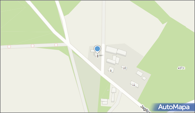 Jaglice, Jaglice, 8, mapa Jaglice