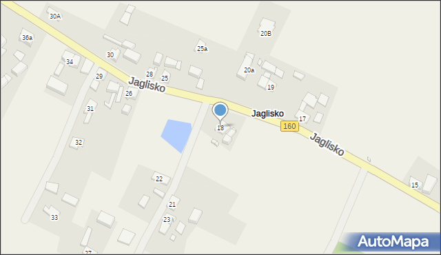 Jaglisko, Jaglisko, 18, mapa Jaglisko