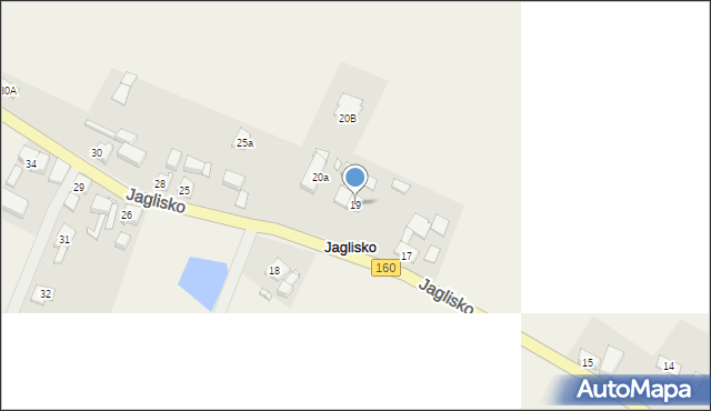 Jaglisko, Jaglisko, 19, mapa Jaglisko