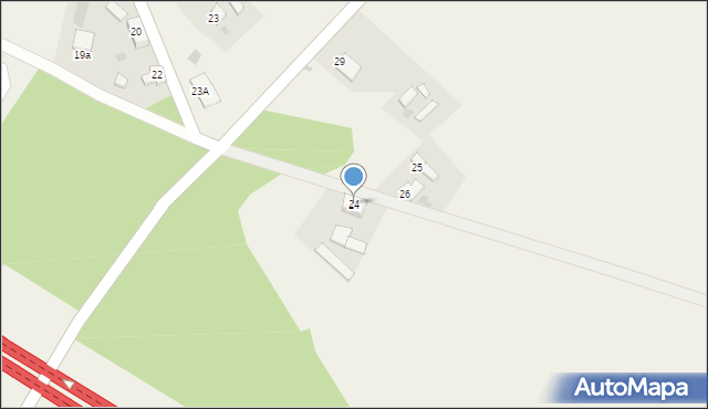 Jagłowice, Jagłowice, 24, mapa Jagłowice