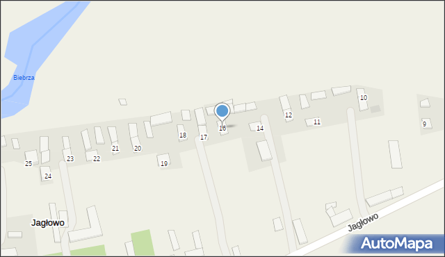 Jagłowo, Jagłowo, 16, mapa Jagłowo