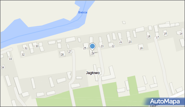 Jagłowo, Jagłowo, 24, mapa Jagłowo
