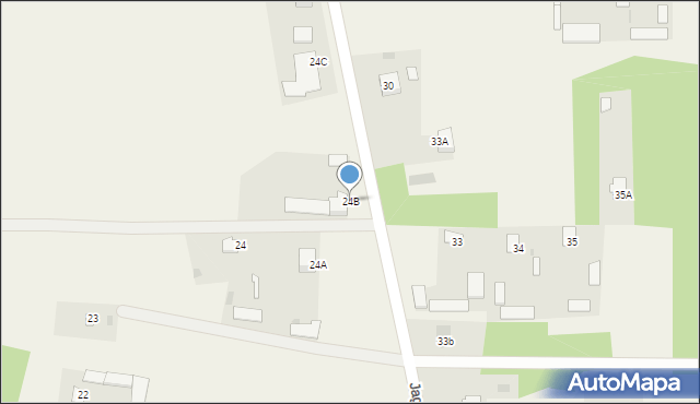 Jagodne, Jagodne, 24B, mapa Jagodne