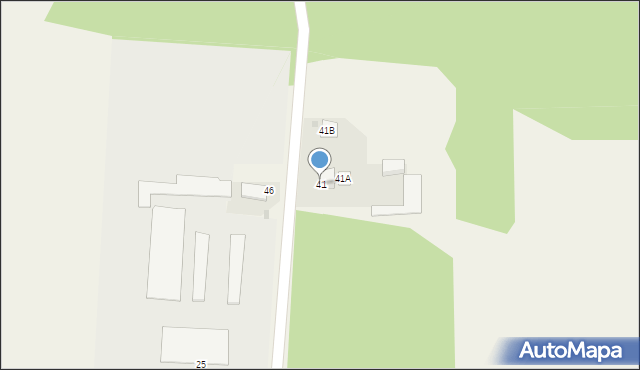 Jagodne, Jagodne, 41, mapa Jagodne