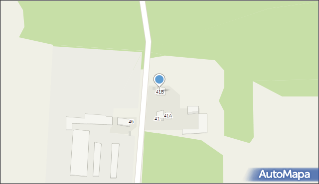Jagodne, Jagodne, 41B, mapa Jagodne