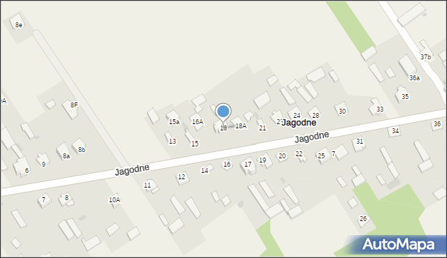 Jagodne, Jagodne, 18, mapa Jagodne