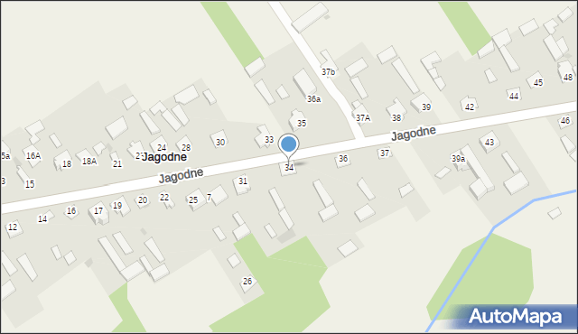 Jagodne, Jagodne, 34, mapa Jagodne