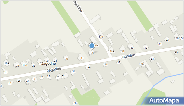 Jagodne, Jagodne, 35, mapa Jagodne