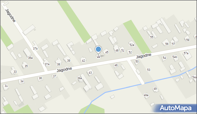 Jagodne, Jagodne, 44, mapa Jagodne