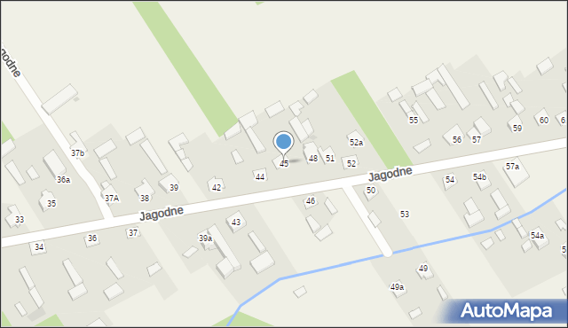 Jagodne, Jagodne, 45, mapa Jagodne