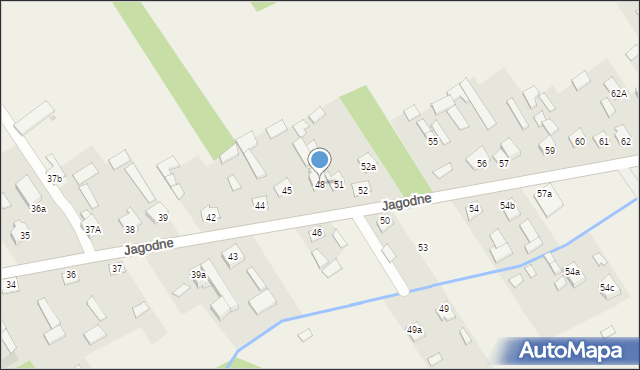 Jagodne, Jagodne, 48, mapa Jagodne