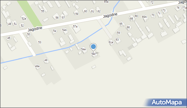 Jagodne, Jagodne, 54c, mapa Jagodne