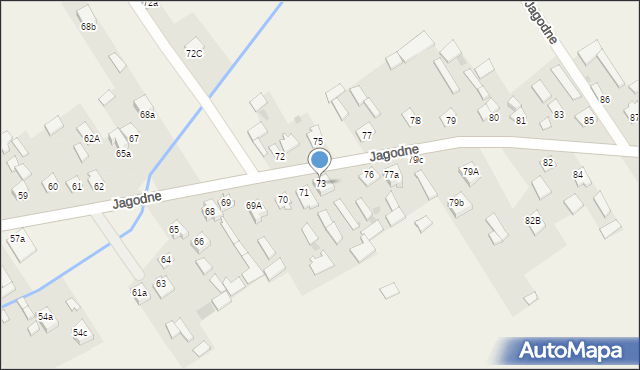 Jagodne, Jagodne, 73, mapa Jagodne
