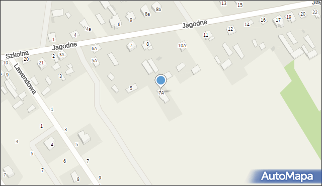 Jagodne, Jagodne, 7A, mapa Jagodne