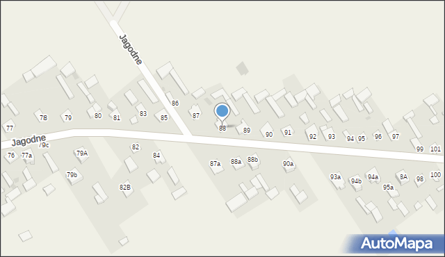 Jagodne, Jagodne, 88, mapa Jagodne