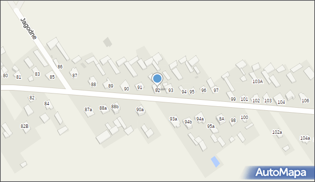 Jagodne, Jagodne, 92, mapa Jagodne