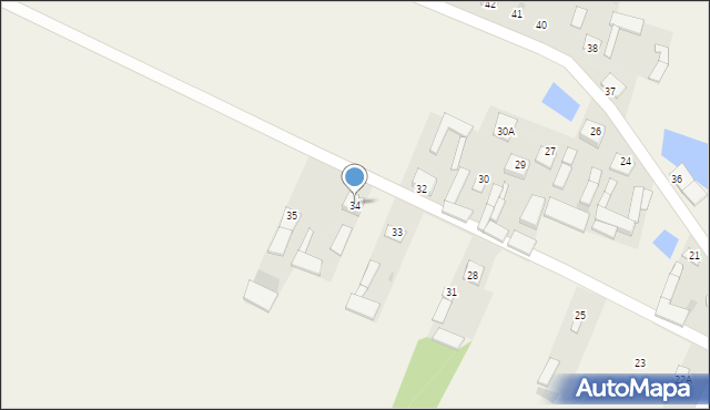 Jagodne, Jagodne, 34, mapa Jagodne