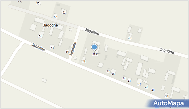 Jagodne, Jagodne, 48A, mapa Jagodne