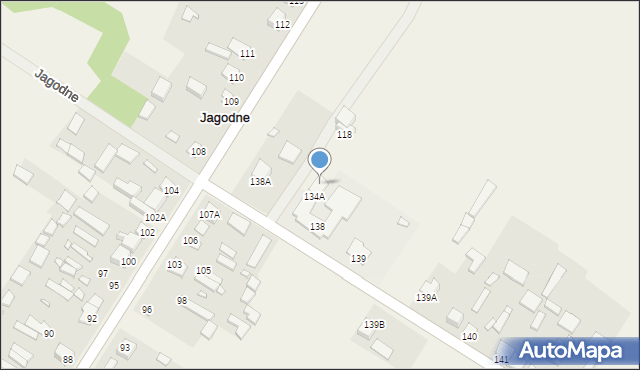 Jagodne, Jagodne, 138B, mapa Jagodne