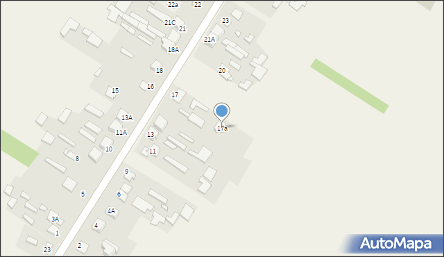 Jagodne, Jagodne, 17a, mapa Jagodne