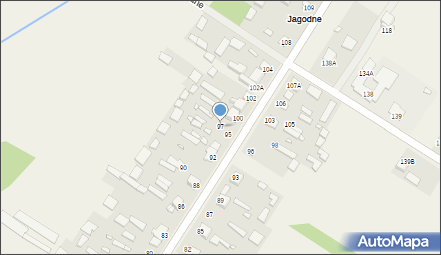 Jagodne, Jagodne, 97, mapa Jagodne