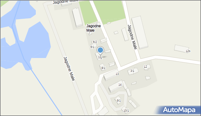 Jagodne Małe, Jagodne Małe, 7/1, mapa Jagodne Małe