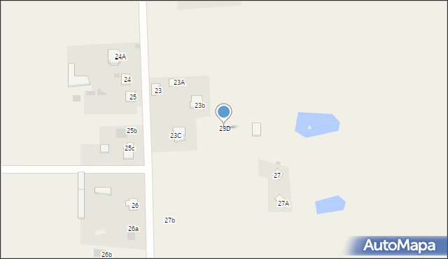 Jagodnia, Jagodnia, 23D, mapa Jagodnia