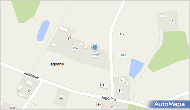 Jagodnik, Jagodnik, 87B, mapa Jagodnik