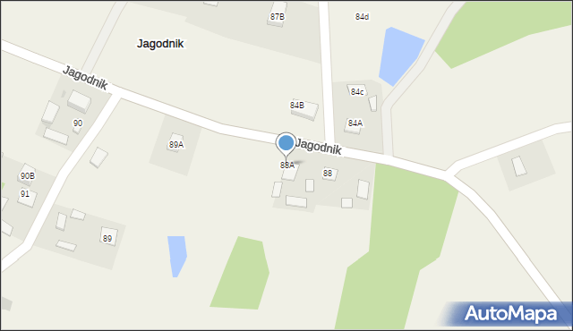 Jagodnik, Jagodnik, 88A, mapa Jagodnik