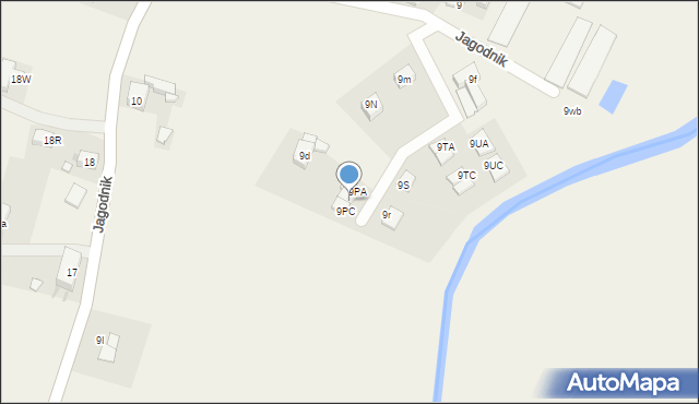 Jagodnik, Jagodnik, 9PB, mapa Jagodnik