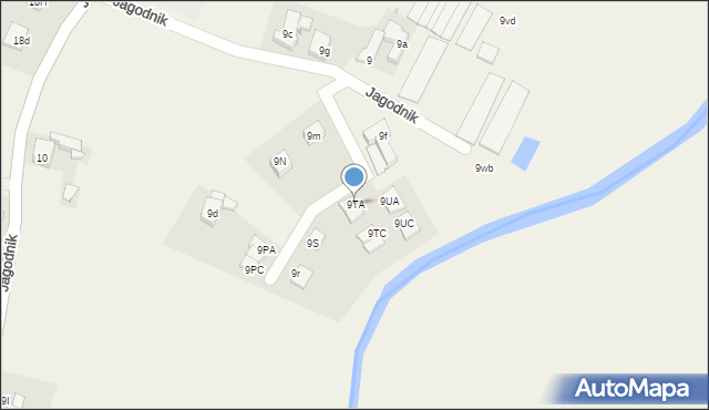 Jagodnik, Jagodnik, 9TA, mapa Jagodnik