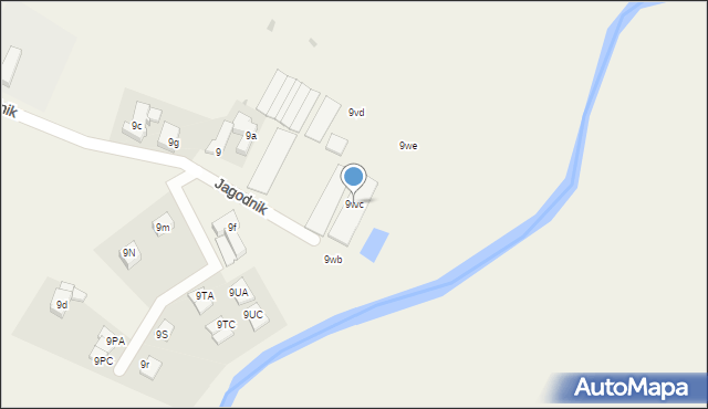 Jagodnik, Jagodnik, 9wc, mapa Jagodnik