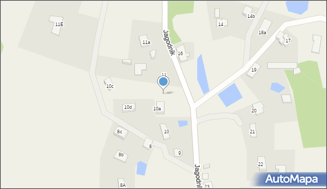 Jagodnik, Jagodnik, 10b, mapa Jagodnik