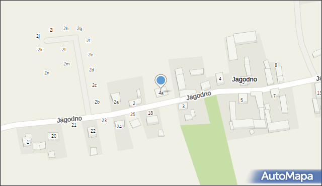 Jagodno, Jagodno, 4a, mapa Jagodno