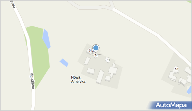 Jagodowo, Jagodowo, 54, mapa Jagodowo