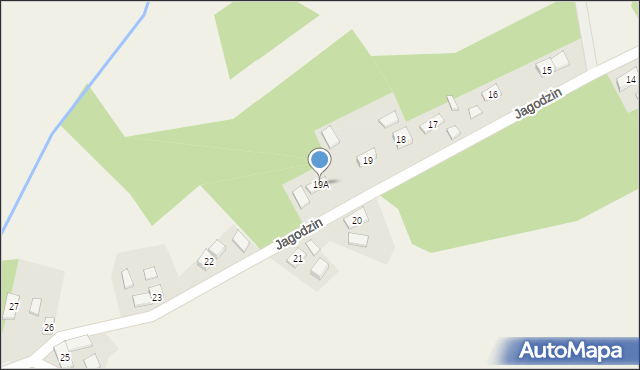 Jagodzin, Jagodzin, 19A, mapa Jagodzin