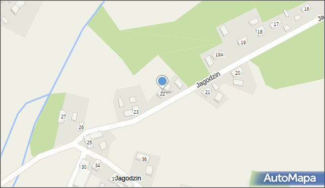 Jagodzin, Jagodzin, 22, mapa Jagodzin