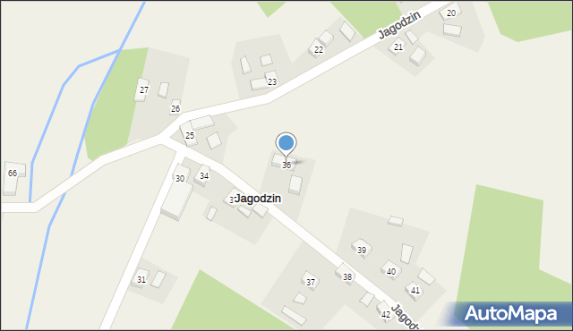 Jagodzin, Jagodzin, 36, mapa Jagodzin