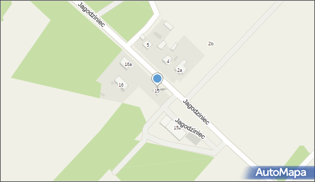 Jagodziniec, Jagodziniec, 15, mapa Jagodziniec