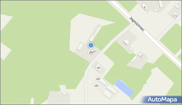 Jagodziniec, Jagodziniec, 18a, mapa Jagodziniec
