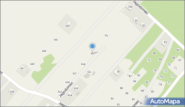 Jagodziniec, Jagodziniec, 41h, mapa Jagodziniec