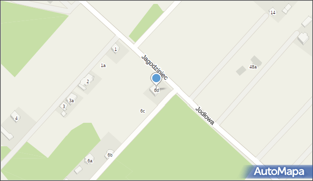 Jagodziniec, Jagodziniec, 6d, mapa Jagodziniec