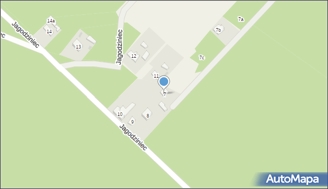 Jagodziniec, Jagodziniec, 7, mapa Jagodziniec