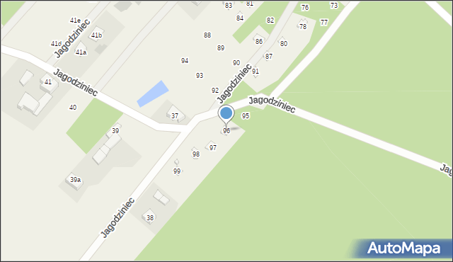 Jagodziniec, Jagodziniec, 96, mapa Jagodziniec