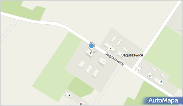 Jaguszewice, Jaguszewice, 17, mapa Jaguszewice